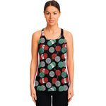 Crochet Yarn Pattern Print Women's Racerback Tank Top
