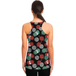 Crochet Yarn Pattern Print Women's Racerback Tank Top
