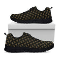 Cross Orthodox Pattern Print Black Running Shoes