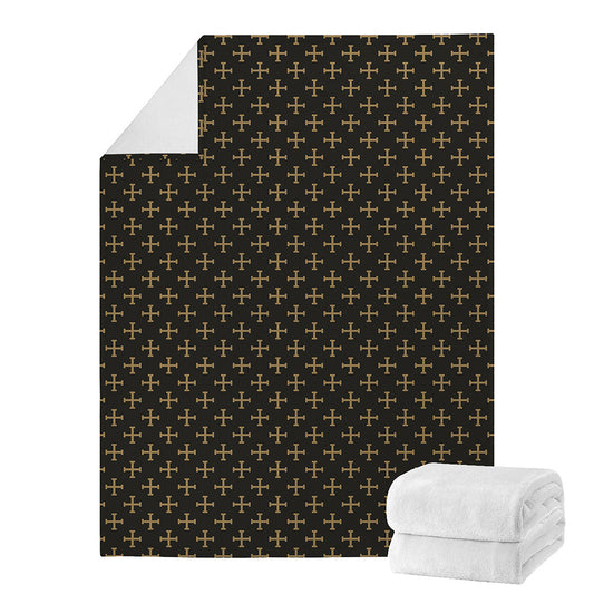 Cross Orthodox Pattern Print Blanket