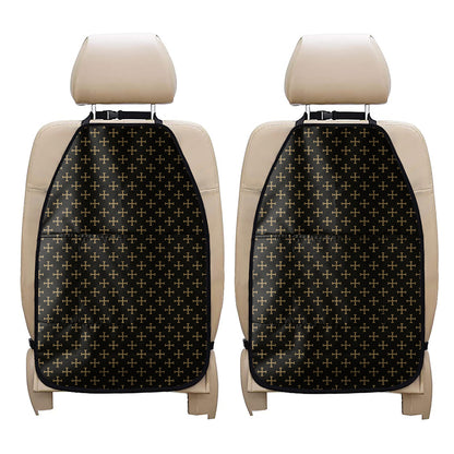 Cross Orthodox Pattern Print Car Seat Organizers