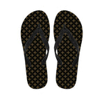 Cross Orthodox Pattern Print Flip Flops