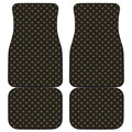 Cross Orthodox Pattern Print Front and Back Car Floor Mats