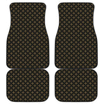 Cross Orthodox Pattern Print Front and Back Car Floor Mats