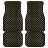 Cross Orthodox Pattern Print Front and Back Car Floor Mats