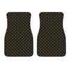 Cross Orthodox Pattern Print Front Car Floor Mats