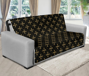 Cross Orthodox Pattern Print Futon Protector