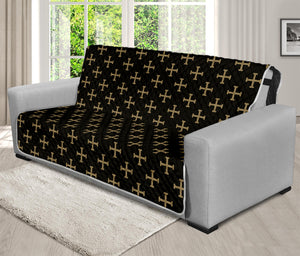 Cross Orthodox Pattern Print Futon Protector