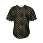 Cross Orthodox Pattern Print Men's Baseball Jersey