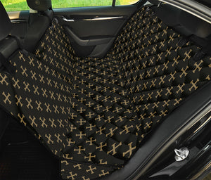 Cross Orthodox Pattern Print Pet Car Back Seat Cover