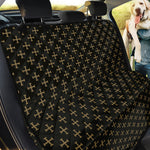 Cross Orthodox Pattern Print Pet Car Back Seat Cover