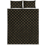 Cross Orthodox Pattern Print Quilt Bed Set
