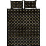 Cross Orthodox Pattern Print Quilt Bed Set