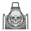 Cross Piston Mechanic Skull Print Apron