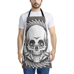 Cross Piston Mechanic Skull Print Apron