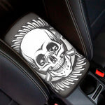 Cross Piston Mechanic Skull Print Car Center Console Cover