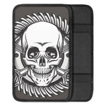 Cross Piston Mechanic Skull Print Car Center Console Cover