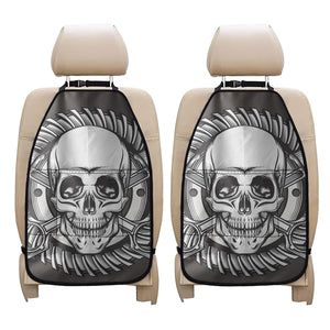 Cross Piston Mechanic Skull Print Car Seat Organizers