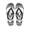 Cross Piston Mechanic Skull Print Flip Flops