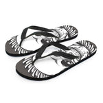 Cross Piston Mechanic Skull Print Flip Flops