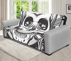 Cross Piston Mechanic Skull Print Futon Protector