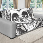 Cross Piston Mechanic Skull Print Futon Protector