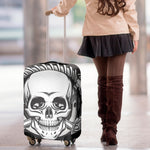 Cross Piston Mechanic Skull Print Luggage Cover