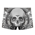 Cross Piston Mechanic Skull Print Men's Boxer Briefs