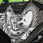 Cross Piston Mechanic Skull Print Pet Car Back Seat Cover