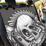 Cross Piston Mechanic Skull Print Pet Car Back Seat Cover