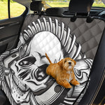 Cross Piston Mechanic Skull Print Pet Car Back Seat Cover