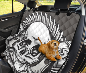 Cross Piston Mechanic Skull Print Pet Car Back Seat Cover