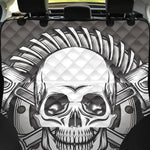 Cross Piston Mechanic Skull Print Pet Car Back Seat Cover