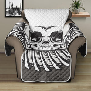 Cross Piston Mechanic Skull Print Recliner Protector