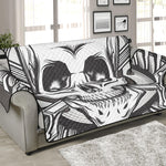 Cross Piston Mechanic Skull Print Sofa Protector