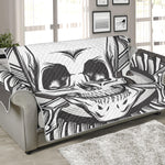 Cross Piston Mechanic Skull Print Sofa Protector