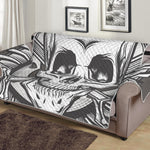 Cross Piston Mechanic Skull Print Sofa Protector