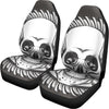 Cross Piston Mechanic Skull Print Universal Fit Car Seat Covers