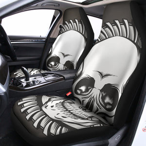 Cross Piston Mechanic Skull Print Universal Fit Car Seat Covers