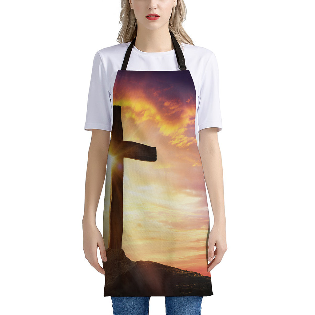 Crucifixion Of Jesus Christ Print Apron