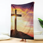 Crucifixion Of Jesus Christ Print Blanket