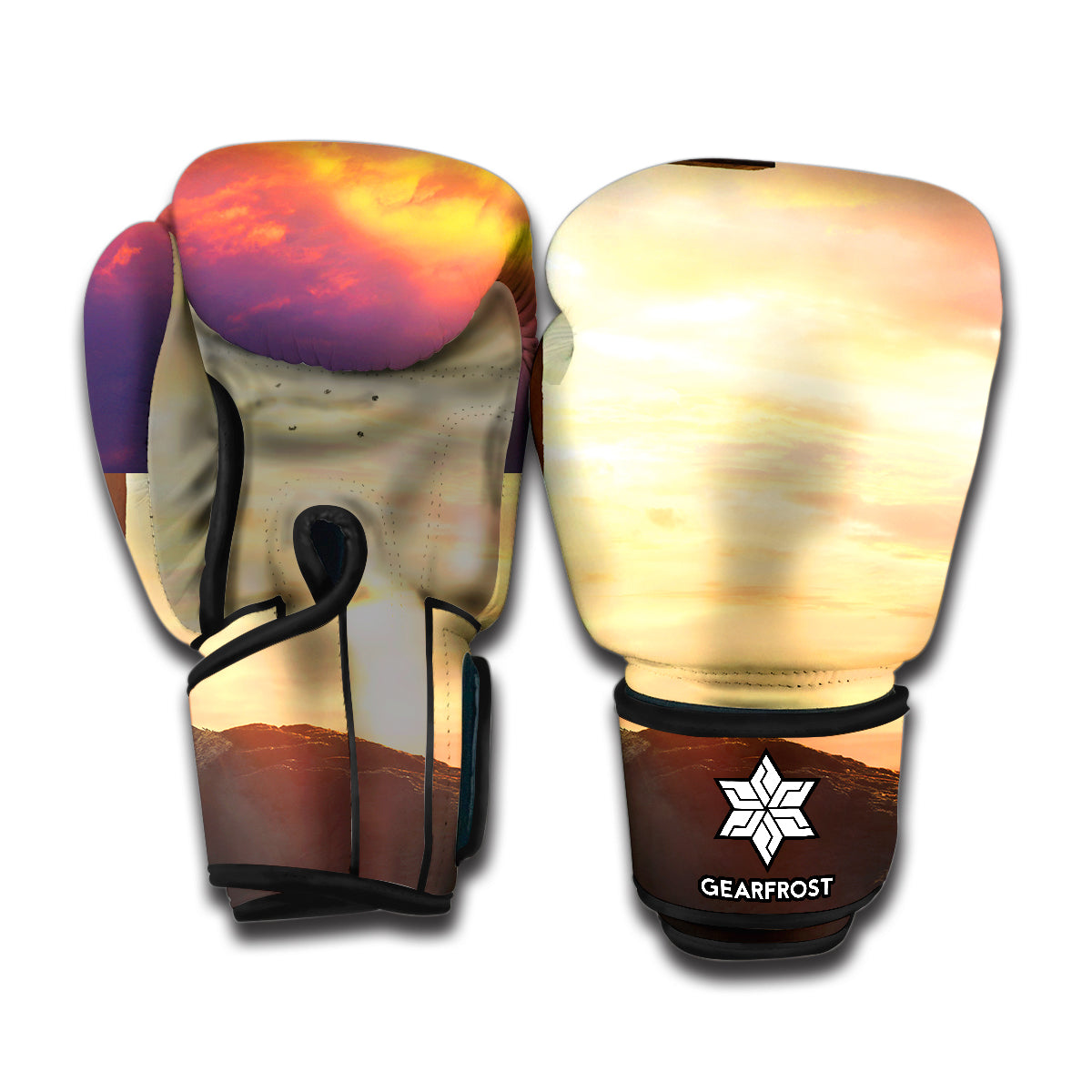 Crucifixion Of Jesus Christ Print Boxing Gloves