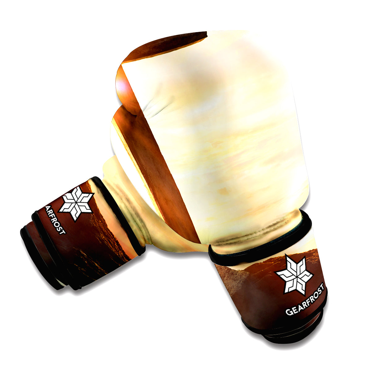 Crucifixion Of Jesus Christ Print Boxing Gloves