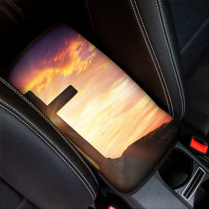 Crucifixion Of Jesus Christ Print Car Center Console Cover