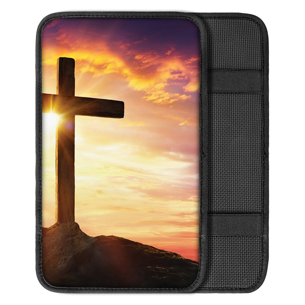 Crucifixion Of Jesus Christ Print Car Center Console Cover