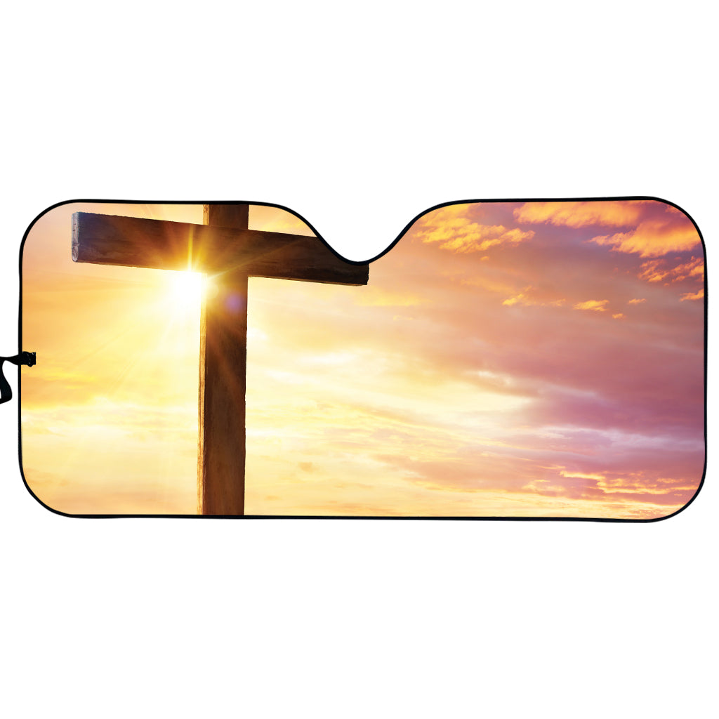 Crucifixion Of Jesus Christ Print Car Sun Shade