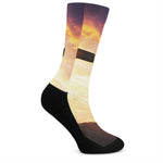 Crucifixion Of Jesus Christ Print Crew Socks