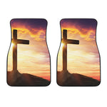 Crucifixion Of Jesus Christ Print Front Car Floor Mats