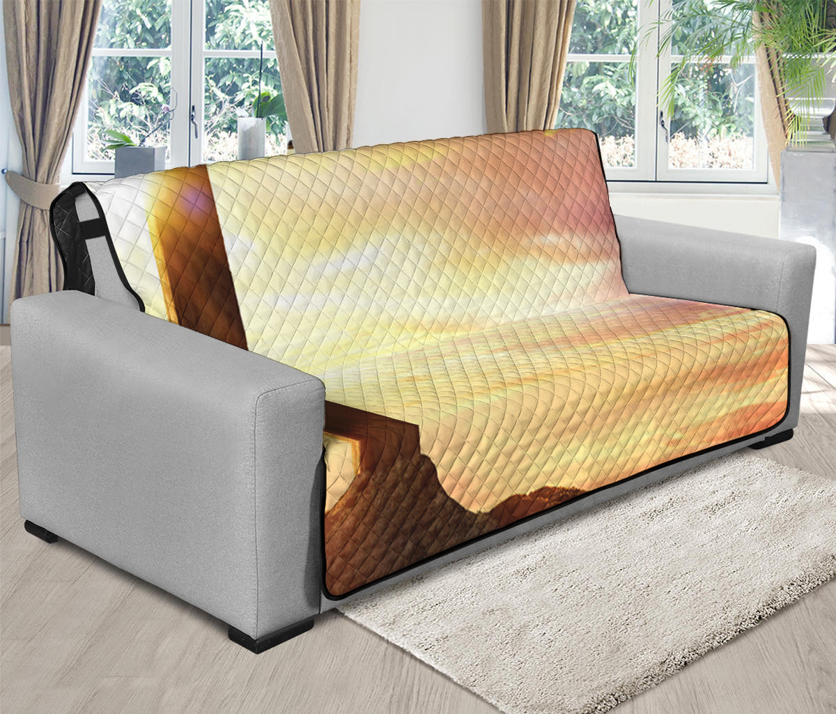 Crucifixion Of Jesus Christ Print Futon Protector