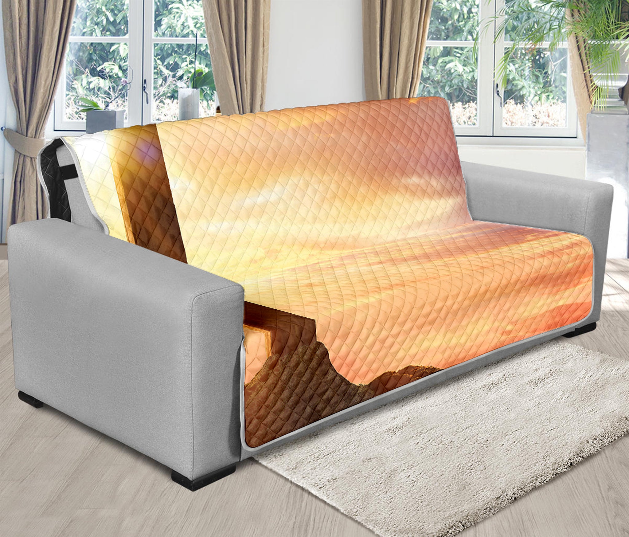 Crucifixion Of Jesus Christ Print Futon Protector